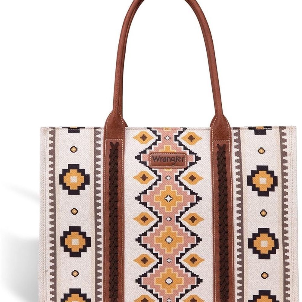 Wrangler Tote Bag‎ Western Purses for Women Shoulder Boho Aztec Handbags NWT - Picture 2 of 4